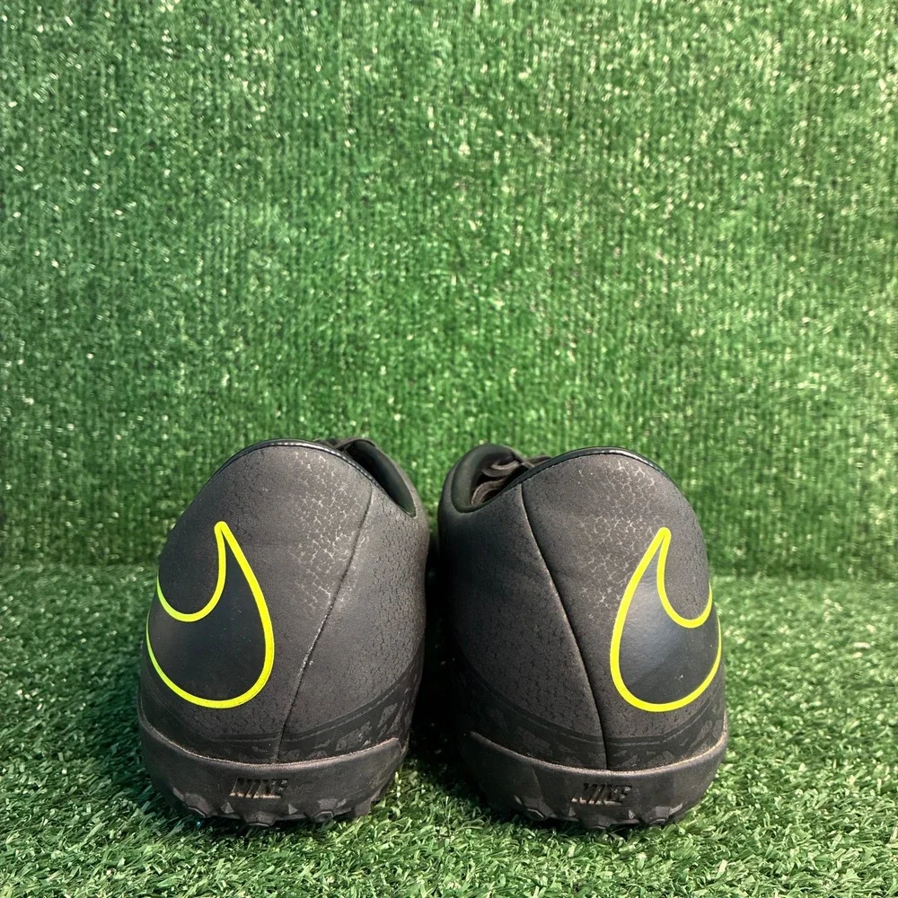 Nike Hypervenom X Phelon II TF Turf Soccer Cleats Shoes Black Volt Mens Size 13